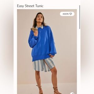 Easy Street tunic periwinkle